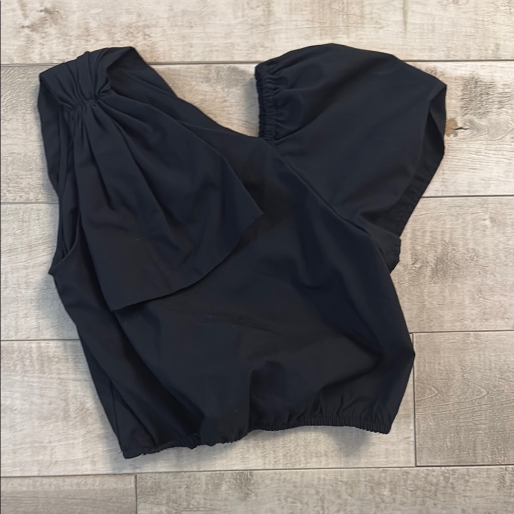 Zara girls Black One-Shoulder Blouse